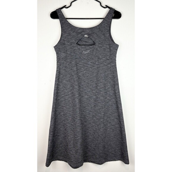 Womens Kuhl Mova Aktiv Athletic Tank Dress w Shelf Bra Heather Black/Gray MEDIUM - Picture 5 of 10